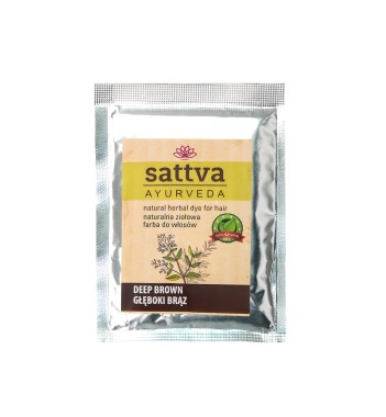 SATTVA HENNA SAC DEEP BROWN 10G
