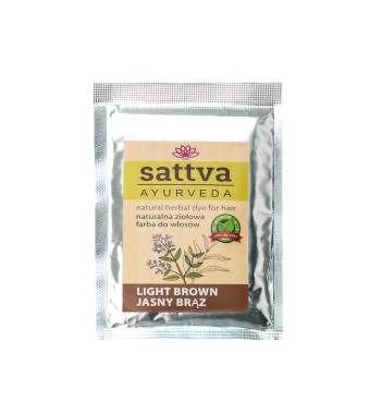 SATTVA HENNA SAC LT. BROWN 10G