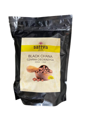 SATTVA FOODS BLACK CHICKPEAS (KALA CHANA) 1KG