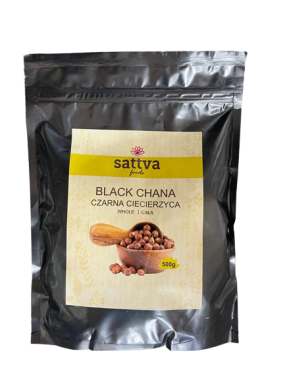 SATTVA FOODS BLACK CHICKPEAS (KALA CHANA) 500G
