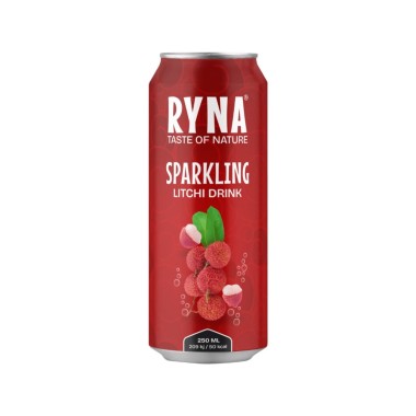 RYNA SPARKLING LITCHI DRINK 250ML