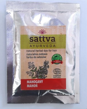 SATTVA HENNA SAC MAHOGANY 10G