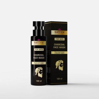 SATTVA MENS CHARCOAL FACEWASH 100 ml