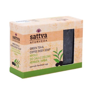 SATTVA SOAP GREENTEA & COFFEE 125GM