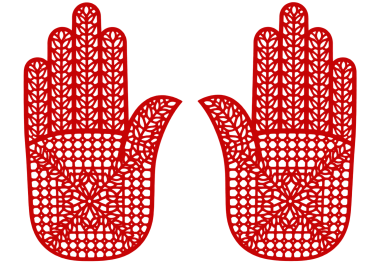 SATTVA HENNA STENCIL RED R21