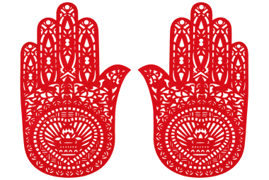 SATTVA HENNA STENCIL RED R24