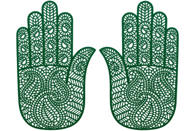 SATTVA HENNA STENCIL GREEN G07